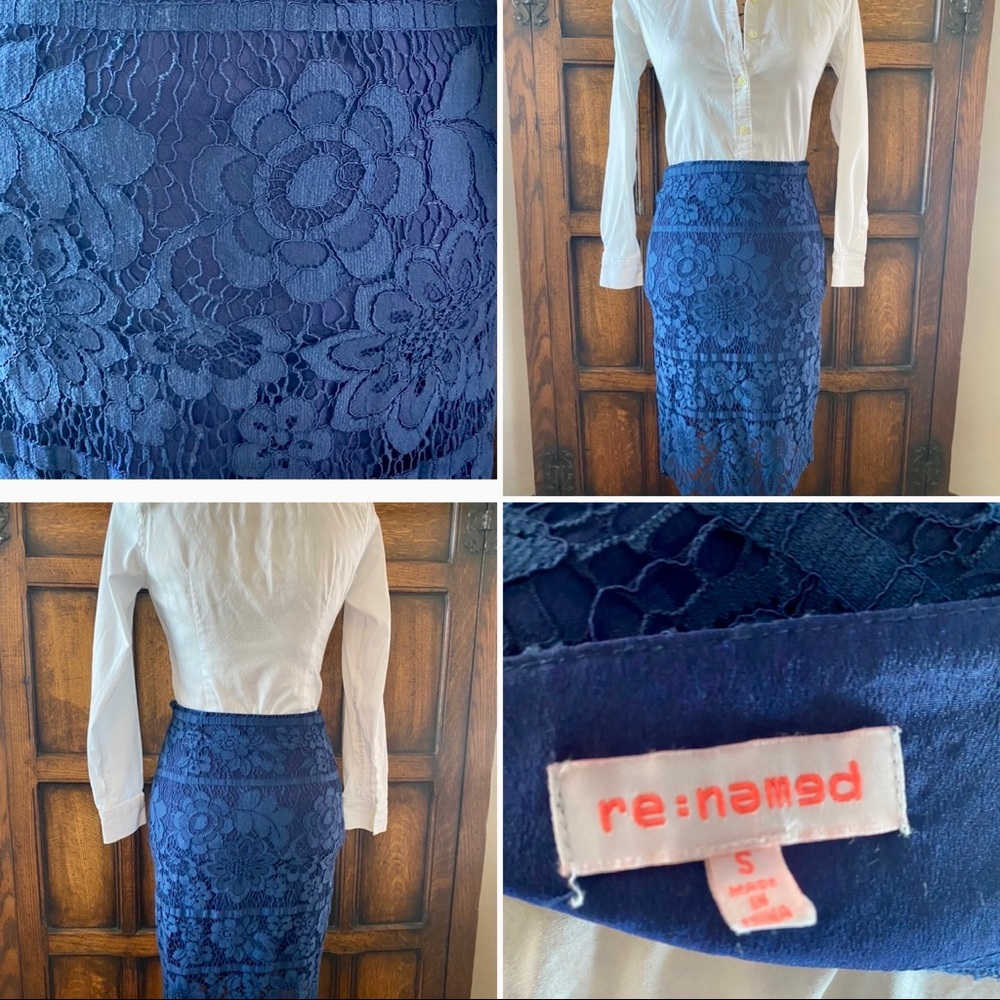 Professional but fun lace pencil skirt